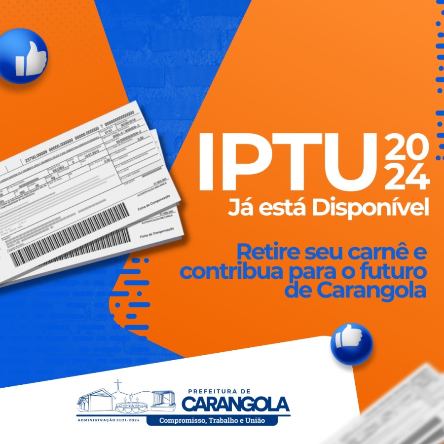 IPTU 2024 JÁ ESTA DISPONÍVEL