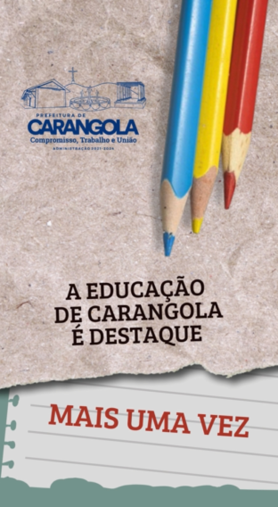 Carangola conquista o Selo de Qualidade da Educação