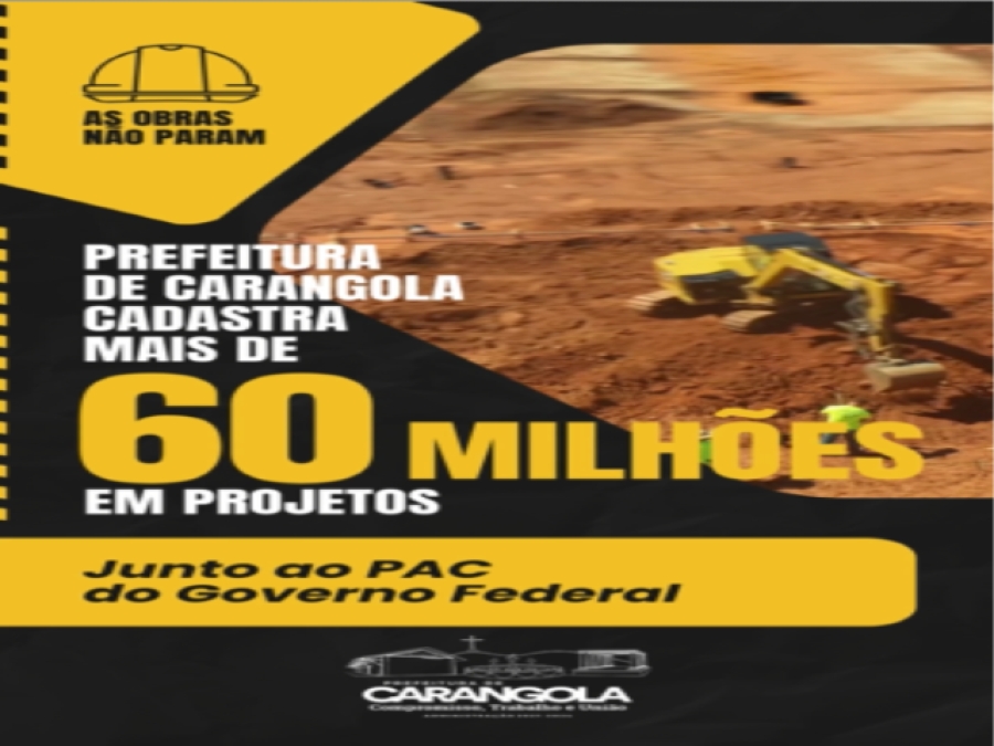 Projetos junto ao PAC do Governo Federal