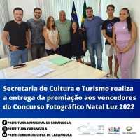 Secretaria de Cultura e Turismo realiza a entrega da premiação aos vencedores do Concurso Fotográfico Natal Luz 2022