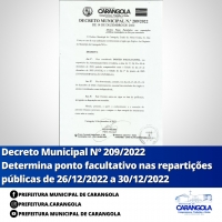 Decreto Municipal Nº 209/2022